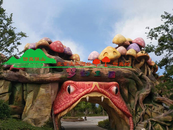 生態(tài)園大門(mén)制作深受園林造景工程的追捧！