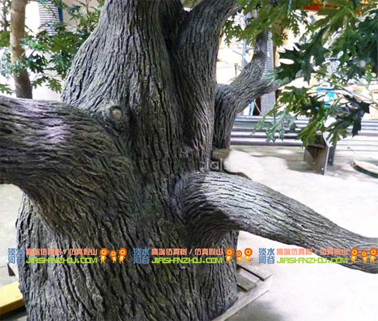 怎么制作水泥仿真樹皮北京圣園工程制作工藝鬼斧神工