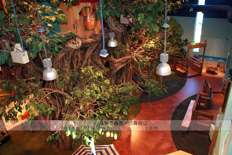 18張?zhí)貏e漂亮的仿真樹榕樹在廣州長隆野生動物世界使用的圖片