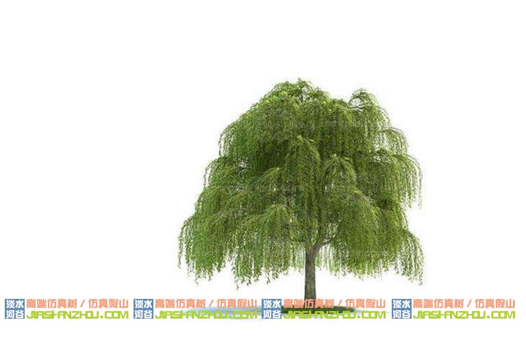 仿真柳樹制作于廣西南寧華美達酒店后效果達到好水準