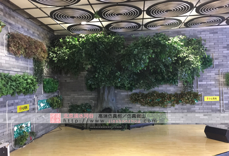 仿真樹設計效果圖拿山東凱瑞餐飲集團的工程舉例