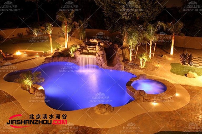 塑石假山在新加坡的設計案例是按照盤古七星酒店的樣板制作
