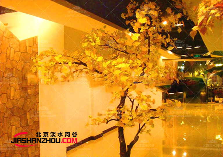 仿真樹銀杏樹國外也有了案例-效果宛如翩翩起舞的秋天精靈