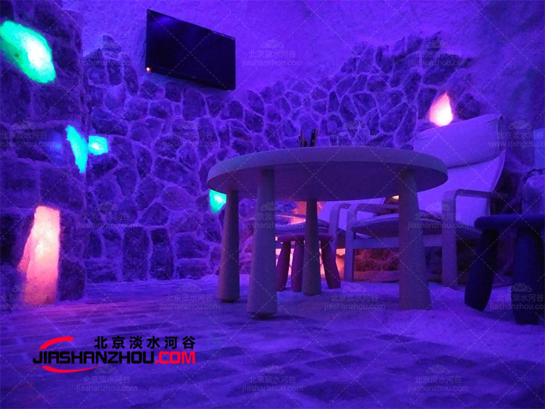 養(yǎng)生純天然玫瑰礦鹽全鹽汗蒸鹽療房更健康