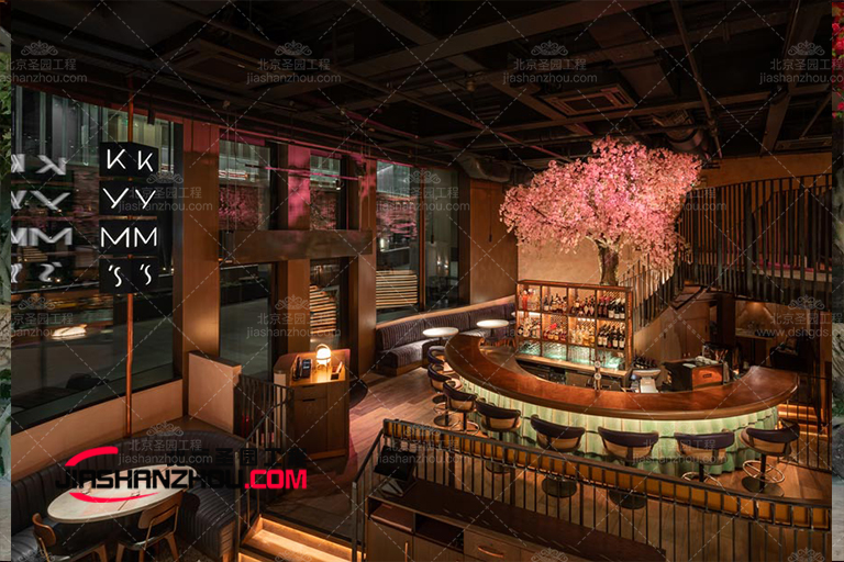 極具特色室內(nèi)外仿真樹櫻花樹如何創(chuàng)建日式風(fēng)格酒店