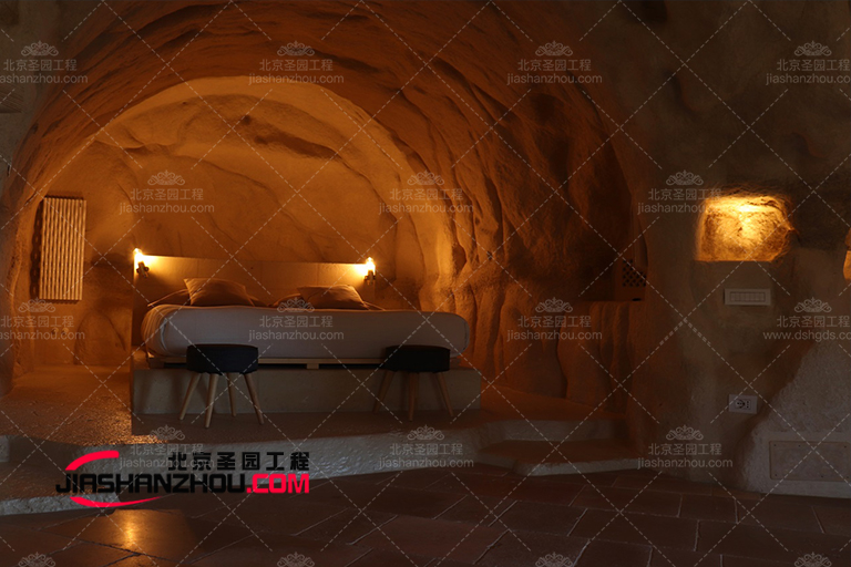 令人驚嘆的仿真鹽洞酒店室內外顏色創意設計