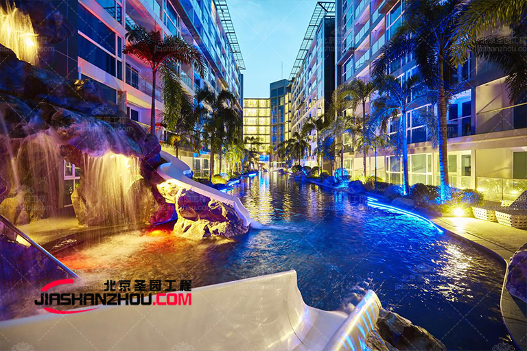 TCP塑石假山水池景觀以創(chuàng)造性再現(xiàn)綠洲感覺(jué)而聞名