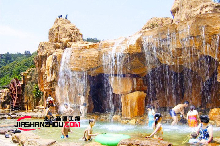 廣東汕頭水泥假山水池施工 生態(tài)園假山景觀(guān)制作